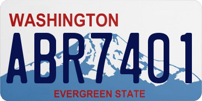 WA license plate ABR7401
