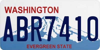 WA license plate ABR7410