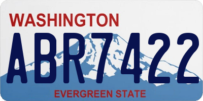 WA license plate ABR7422