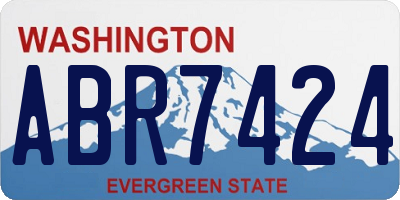 WA license plate ABR7424