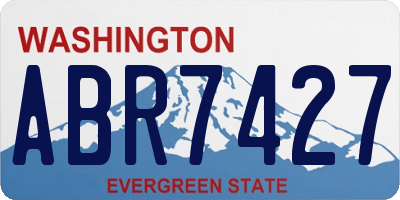 WA license plate ABR7427