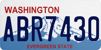 WA license plate ABR7430