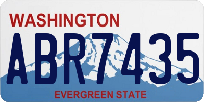 WA license plate ABR7435