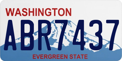 WA license plate ABR7437