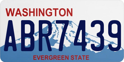 WA license plate ABR7439