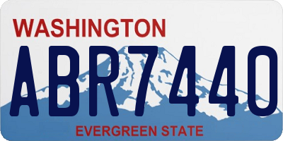 WA license plate ABR7440