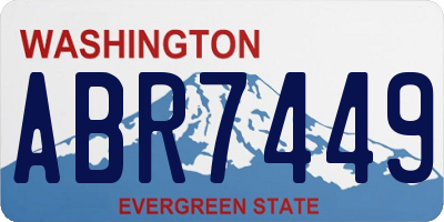 WA license plate ABR7449