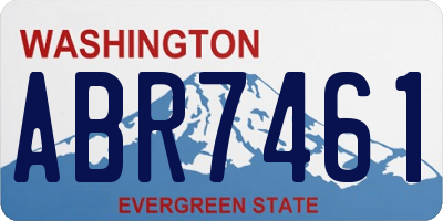 WA license plate ABR7461