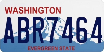 WA license plate ABR7464