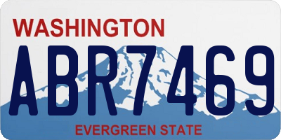 WA license plate ABR7469