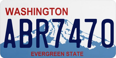 WA license plate ABR7470