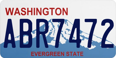 WA license plate ABR7472