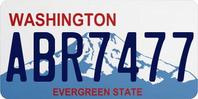 WA license plate ABR7477