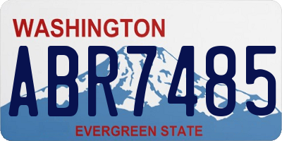 WA license plate ABR7485