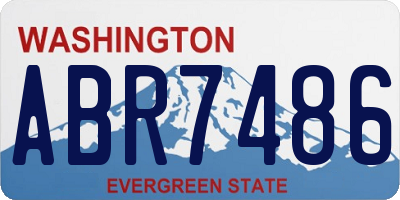 WA license plate ABR7486