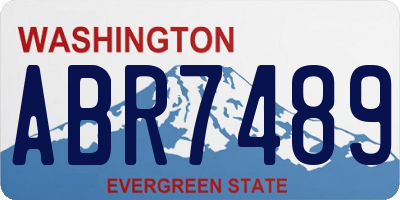 WA license plate ABR7489