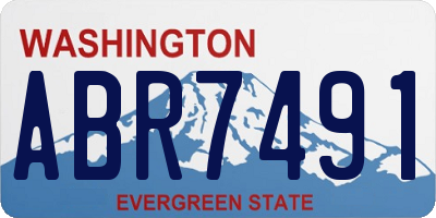WA license plate ABR7491