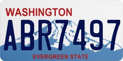 WA license plate ABR7497