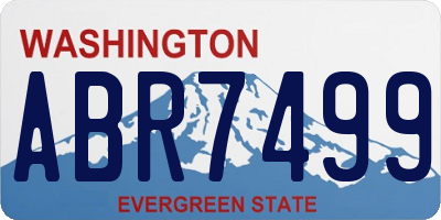 WA license plate ABR7499
