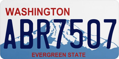 WA license plate ABR7507