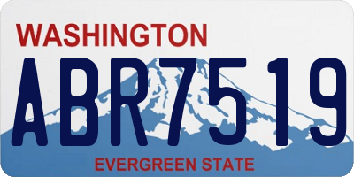WA license plate ABR7519