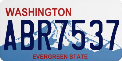 WA license plate ABR7537