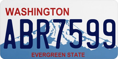 WA license plate ABR7599