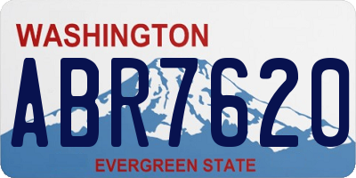 WA license plate ABR7620