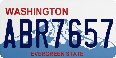 WA license plate ABR7657
