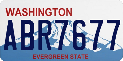 WA license plate ABR7677