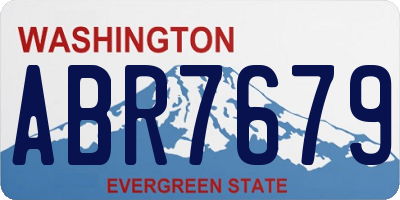 WA license plate ABR7679