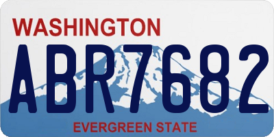 WA license plate ABR7682