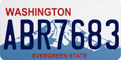 WA license plate ABR7683