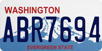 WA license plate ABR7694