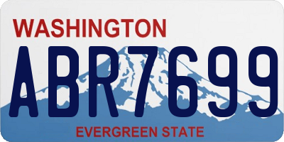 WA license plate ABR7699