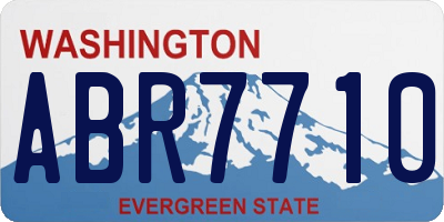 WA license plate ABR7710