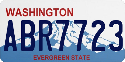 WA license plate ABR7723