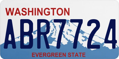 WA license plate ABR7724