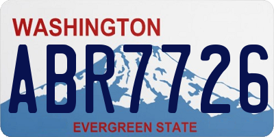 WA license plate ABR7726