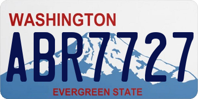 WA license plate ABR7727