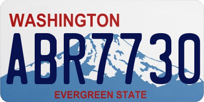 WA license plate ABR7730