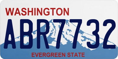 WA license plate ABR7732