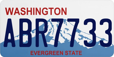 WA license plate ABR7733