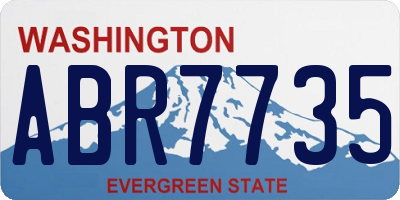 WA license plate ABR7735