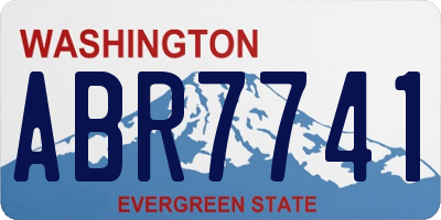 WA license plate ABR7741
