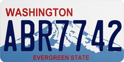 WA license plate ABR7742