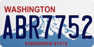 WA license plate ABR7752