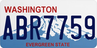 WA license plate ABR7759
