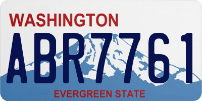 WA license plate ABR7761