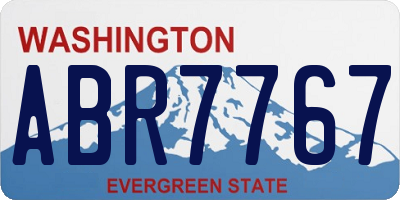 WA license plate ABR7767